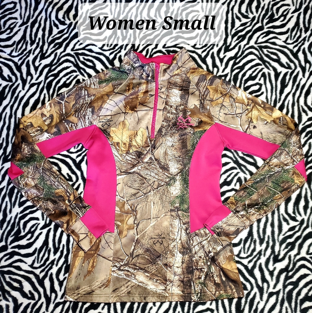 Realtree Zip Pullover sweater Women Small